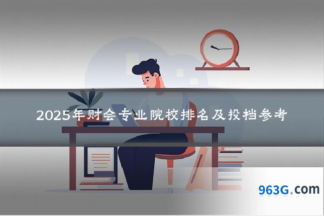 2025年财会专业院校排名及投档参考