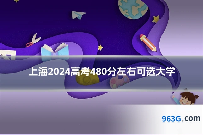 上海2024高考480分左右可选大学