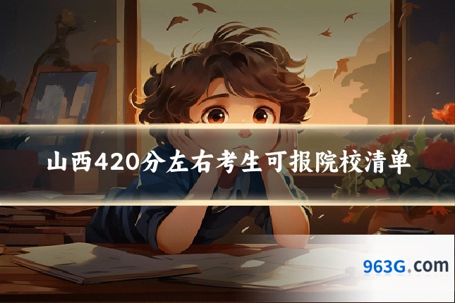 山西420分左右考生可报院校清单