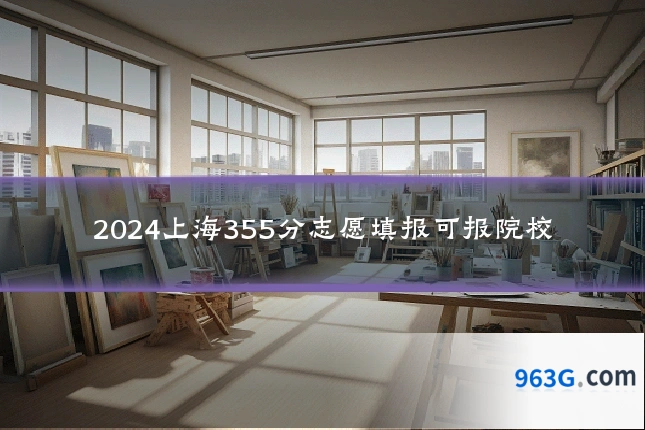 2024上海355分志愿填报可报院校