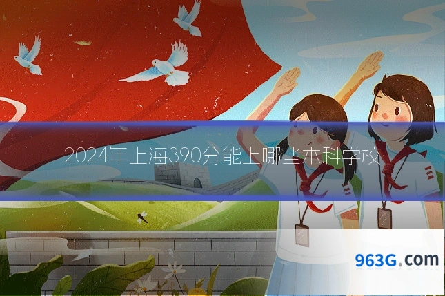 2024年上海390分能上哪些本科学校
