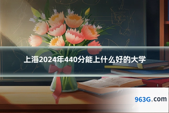 上海2024年440分能上什么好的大学