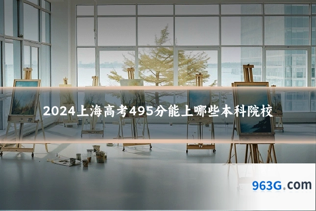 2024上海高考495分能上哪些本科院校