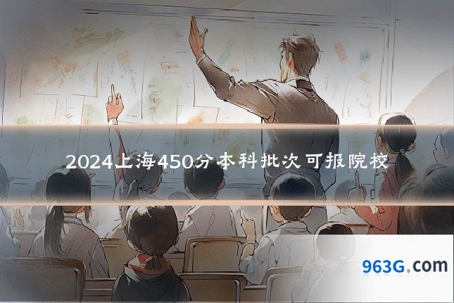 2024上海450分本科批次可报院校