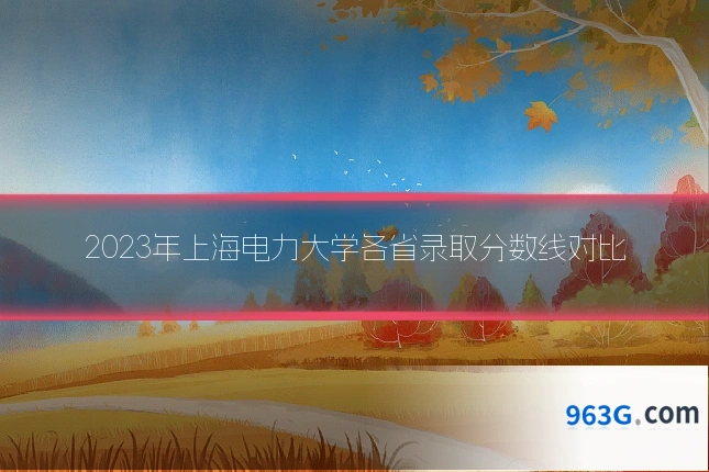 2023年上海电力大学各省录取分数线对比