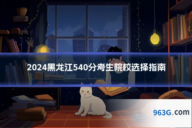 2024黑龙江540分考生院校选择指南