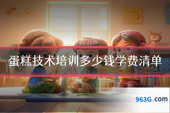 蛋糕技术培训多少钱学费清单