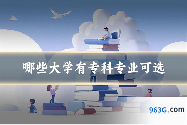 哪些大学有专科专业可选