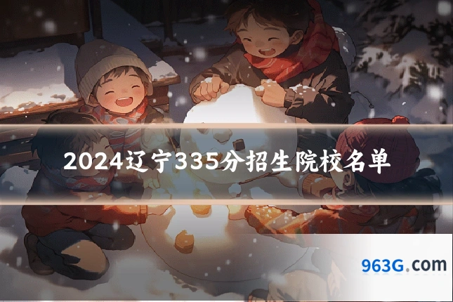 2024辽宁335分招生院校名单