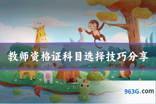 教师资格证科目选择技巧分享