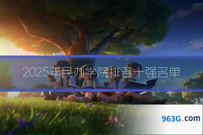2025年民办学院排名十强名单
