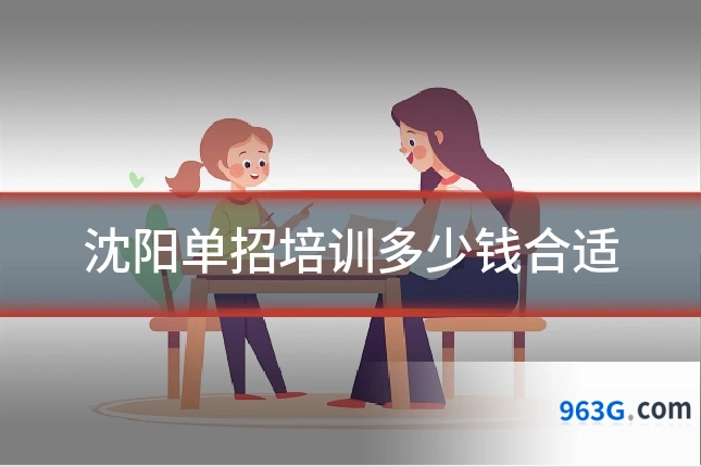 沈阳单招培训多少钱合适