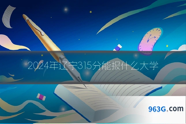 2024年辽宁315分能报什么大学