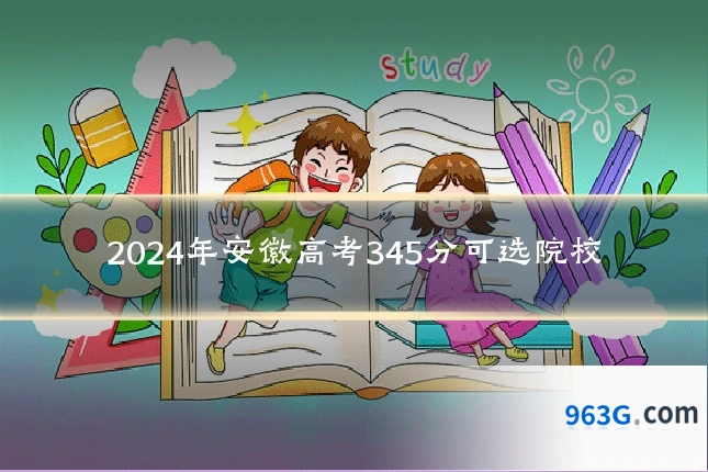 2024年安徽高考345分可选院校