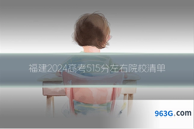 福建2024高考515分左右院校清单