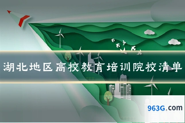 湖北地区高校教育培训院校清单