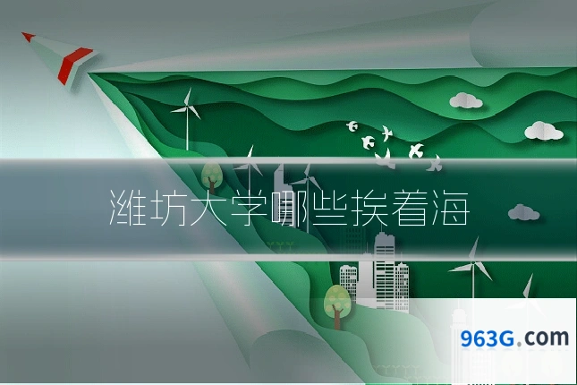 潍坊大学哪些挨着海