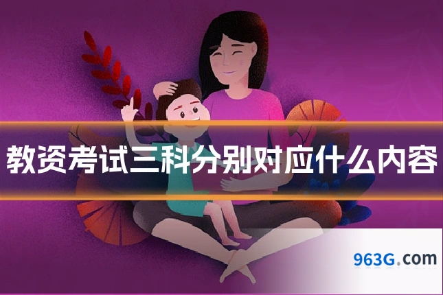 教资考试三科分别对应什么内容