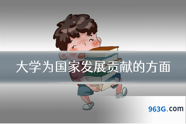 大学为国家发展贡献的方面