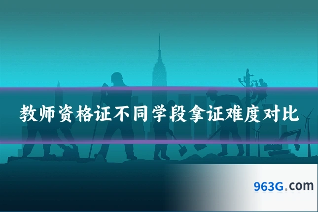 教师资格证不同学段拿证难度对比
