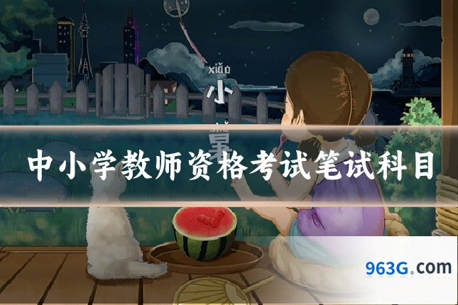 中小学教师资格考试笔试科目
