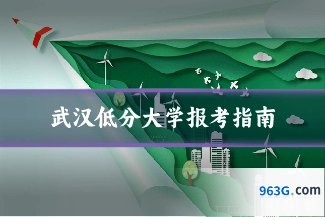 武汉低分大学报考指南