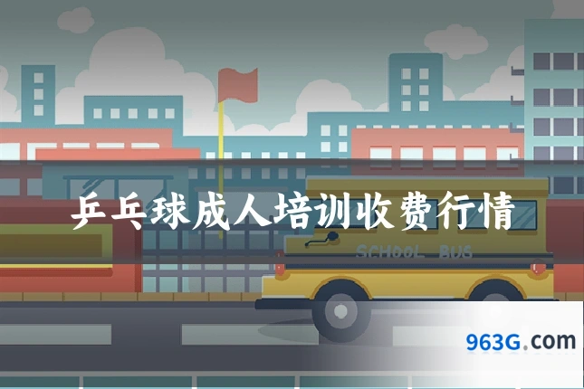 乒乓球成人培训收费行情