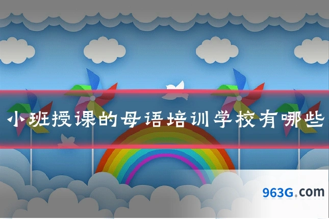 小班授课的母语培训学校有哪些
