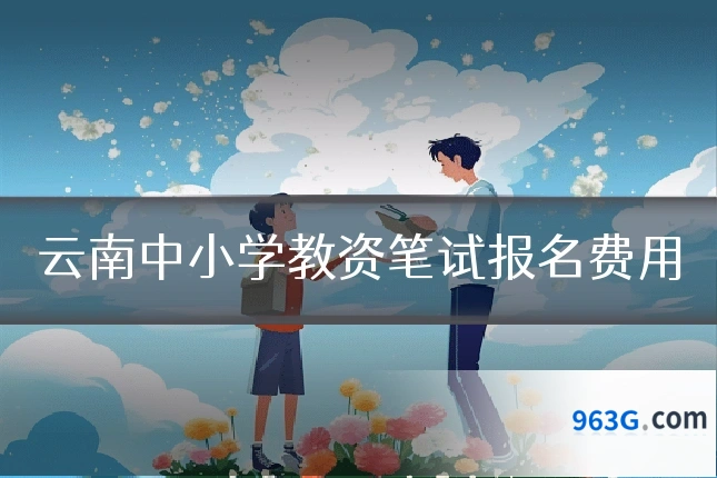 云南中小学教资笔试报名费用