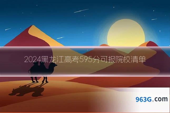 2024黑龙江高考595分可报院校清单