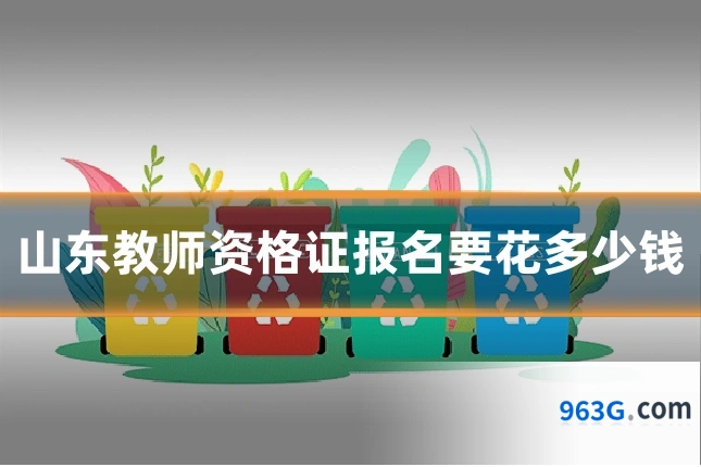 山东教师资格证报名要花多少钱