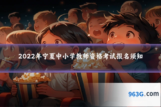 2022年宁夏中小学教师资格考试报名须知