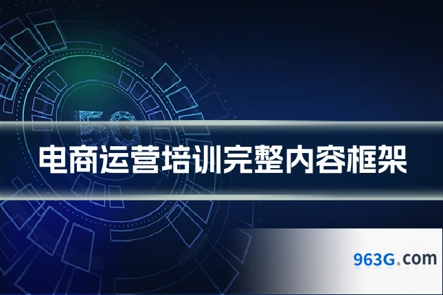 电商运营培训完整内容框架