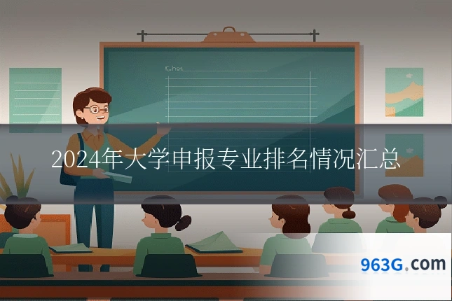 2024年大学申报专业排名情况汇总