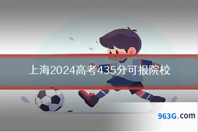 上海2024高考435分可报院校