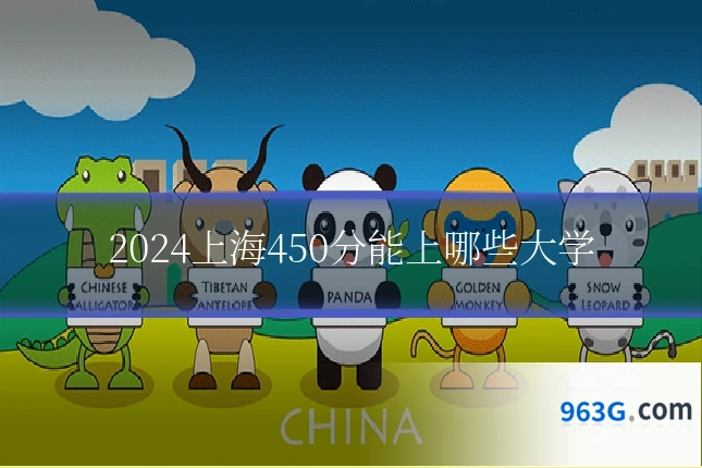 2024上海450分能上哪些大学