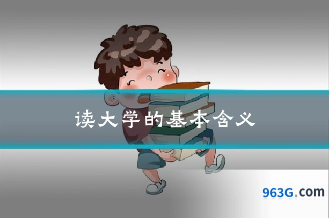 读大学的基本含义