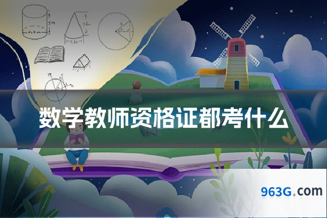 数学教师资格证都考什么