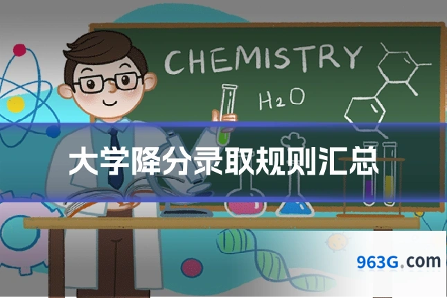 大学降分录取规则汇总