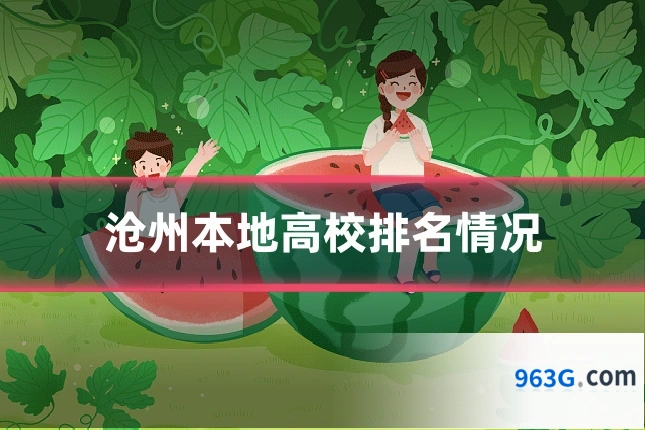 沧州本地高校排名情况