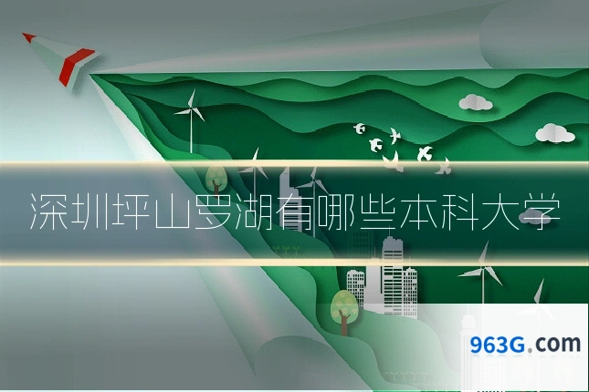 深圳坪山罗湖有哪些本科大学