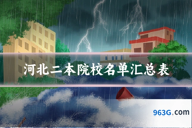 河北二本院校名单汇总表