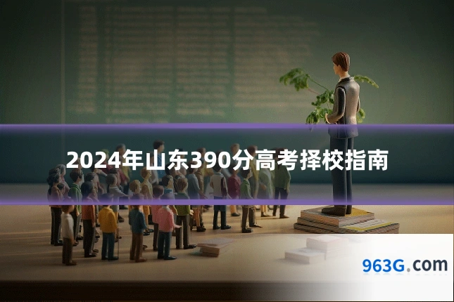 2024年山东390分高考择校指南