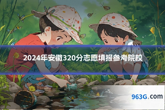 2024年安徽320分志愿填报参考院校