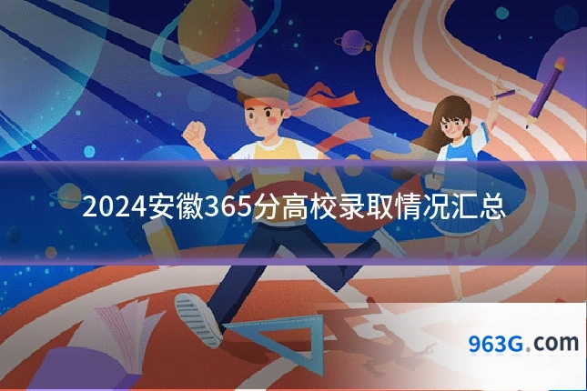 2024安徽365分高校录取情况汇总
