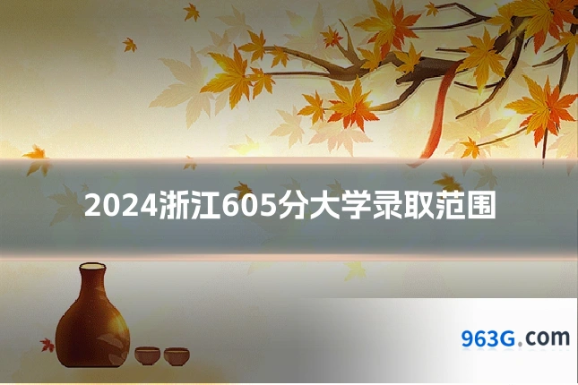 2024浙江605分大学录取范围
