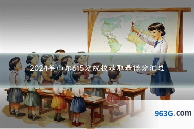 2024年山东615分院校录取最低分汇总