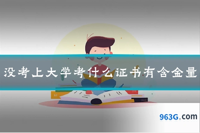 没考上大学考什么证书有含金量