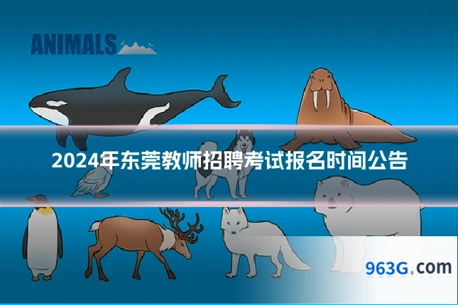 2024年东莞教师招聘考试报名时间公告
