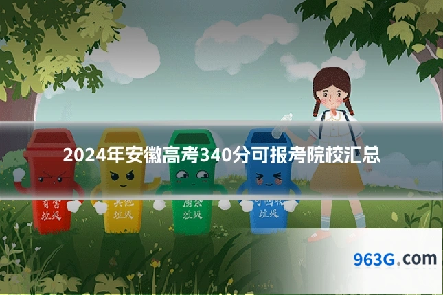 2024年安徽高考340分可报考院校汇总